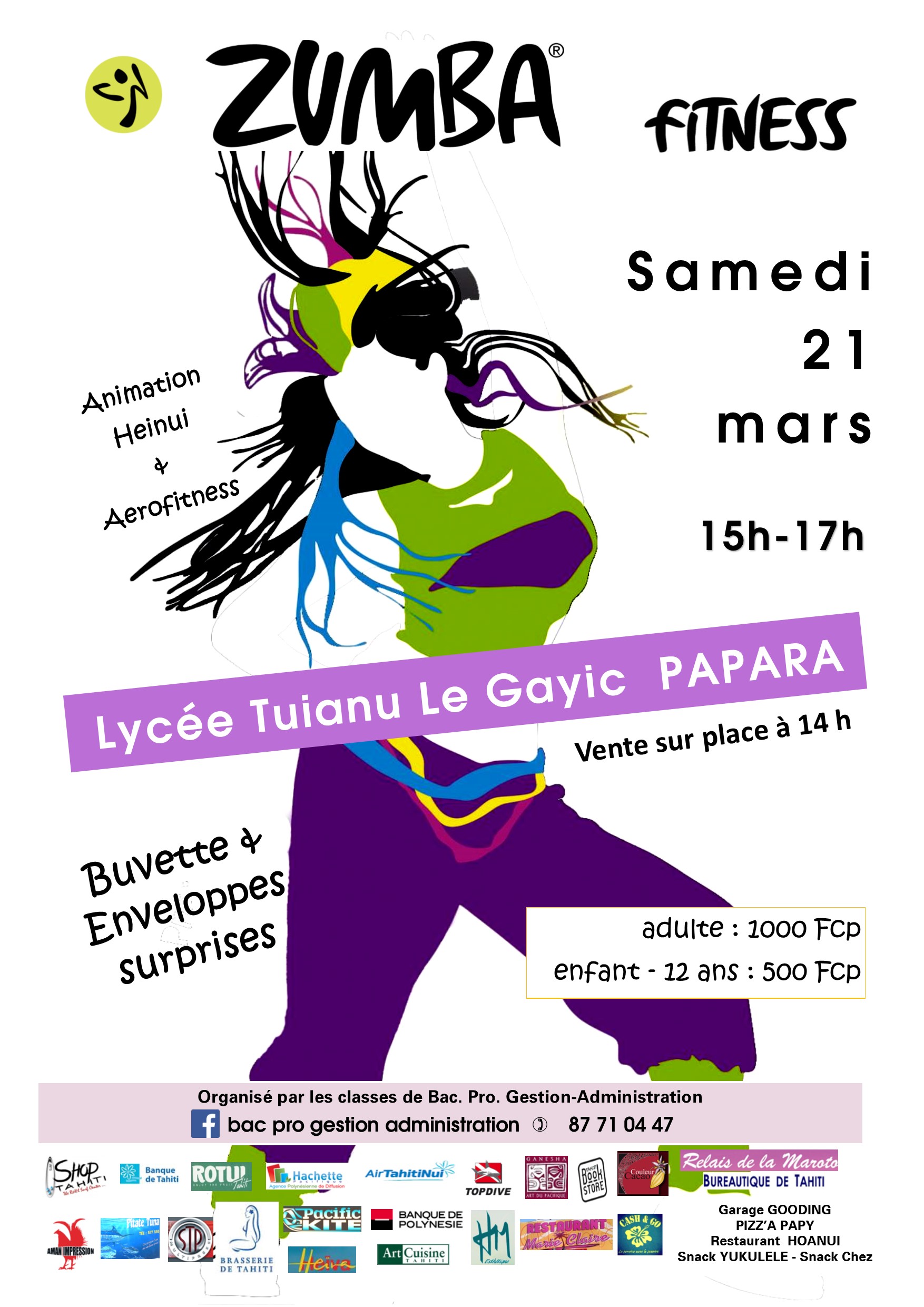 affiche zumba fitness